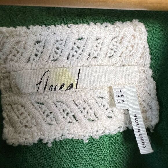 CLEARANCE! Green Floreat Amelie Boho Tunic Dress Size 6 EUC - Picture 5 of 5